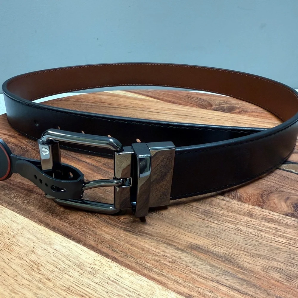 True Religion Black and Brown Men's Belt  sz 36‎