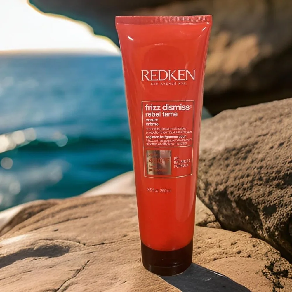 Redken Frizz Dismiss Rebel Tame Heat Protectant Leave In-Cream 8.5 oz