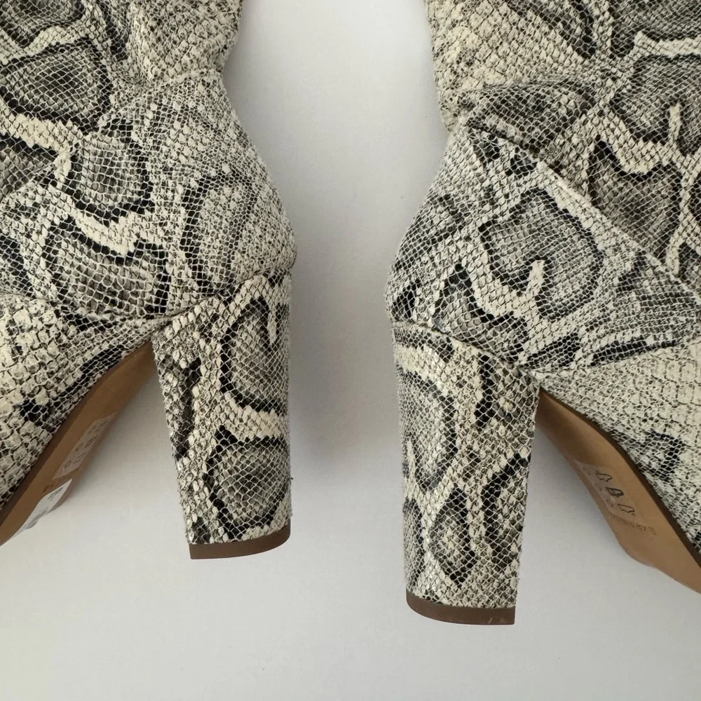 Express Snake Print Over the Knee Boots Size 7
