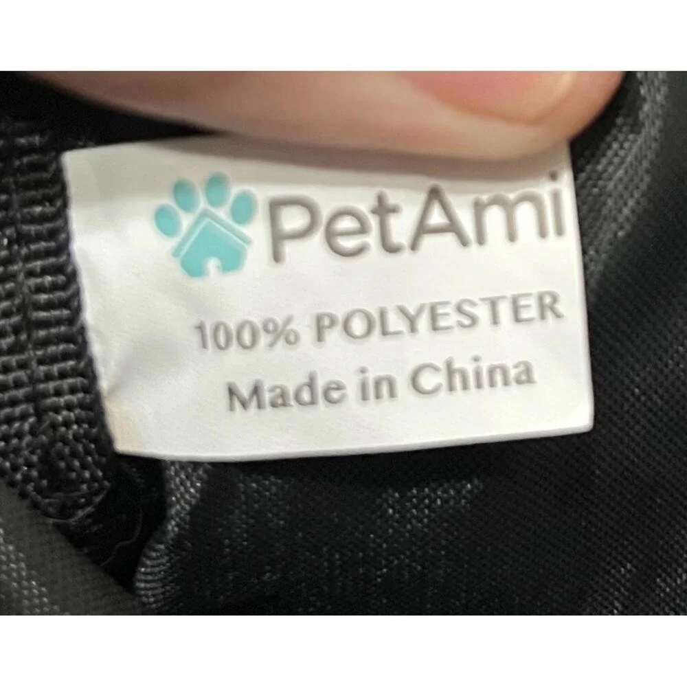 PetAmi Deluxe Pet Carrier Backpack,‎ Ventilated Mesh, Gray/Black, Travel Bag