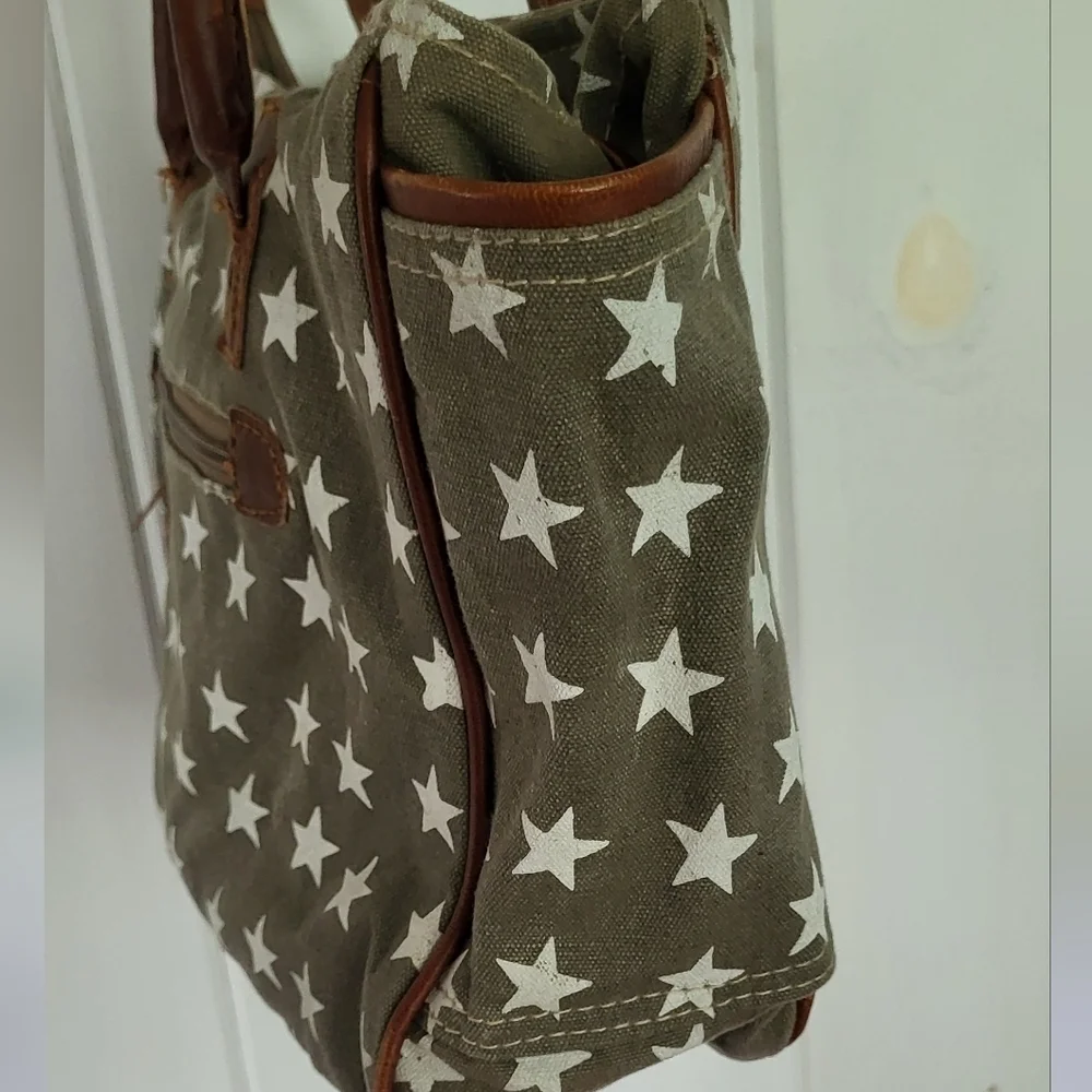 Myra Bag Freedom Of Stars Top Zip Top  Handle Bag