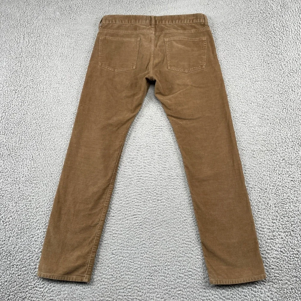 J.Crew Corduroy Pants Mens 32x30 Brown 484 Slim Fit Stretch Cotton Casual