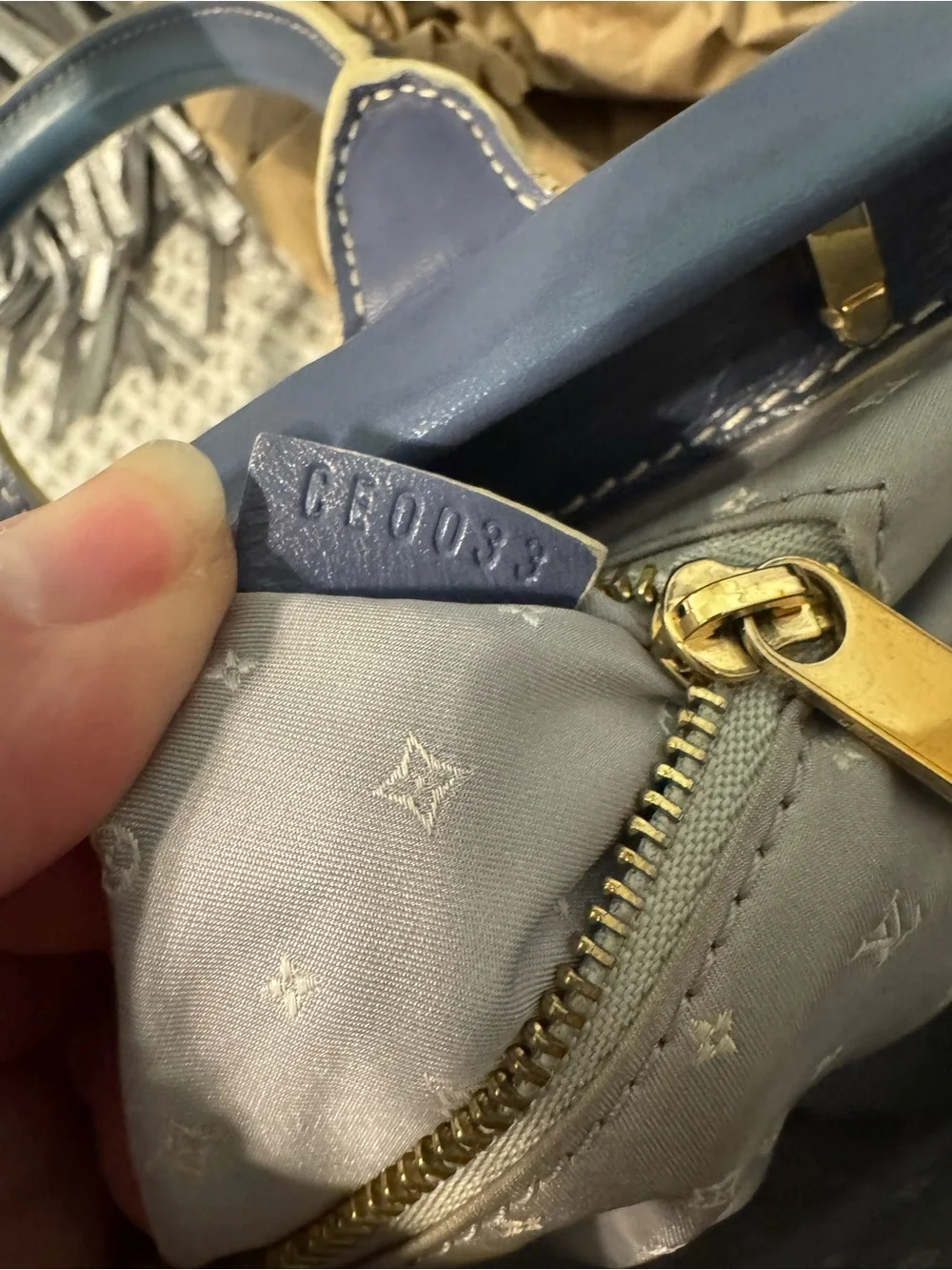 Louis Vuitton structured leather
