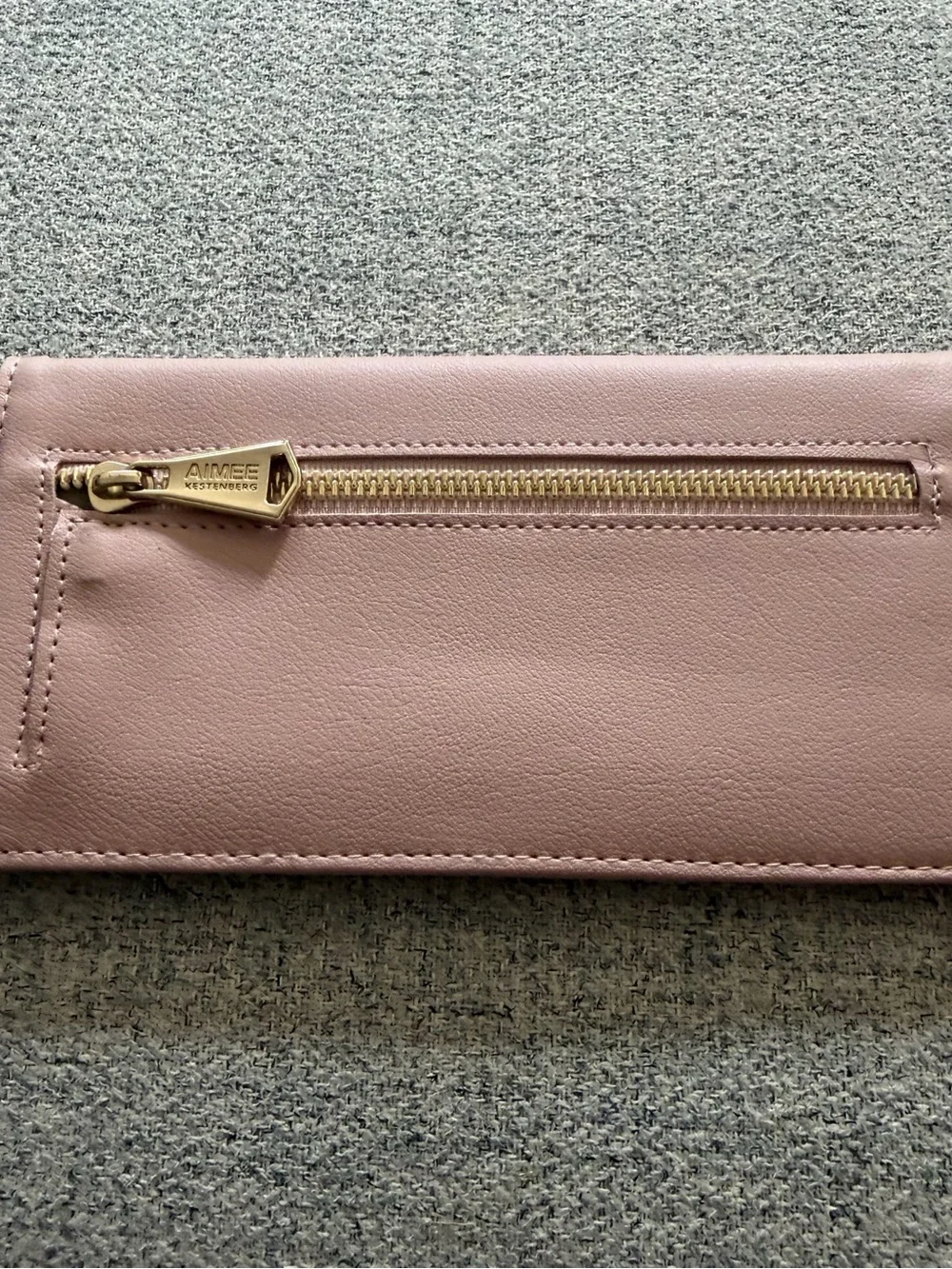 Aimee Kestenberg Blush Pink Leather Long Wallet
