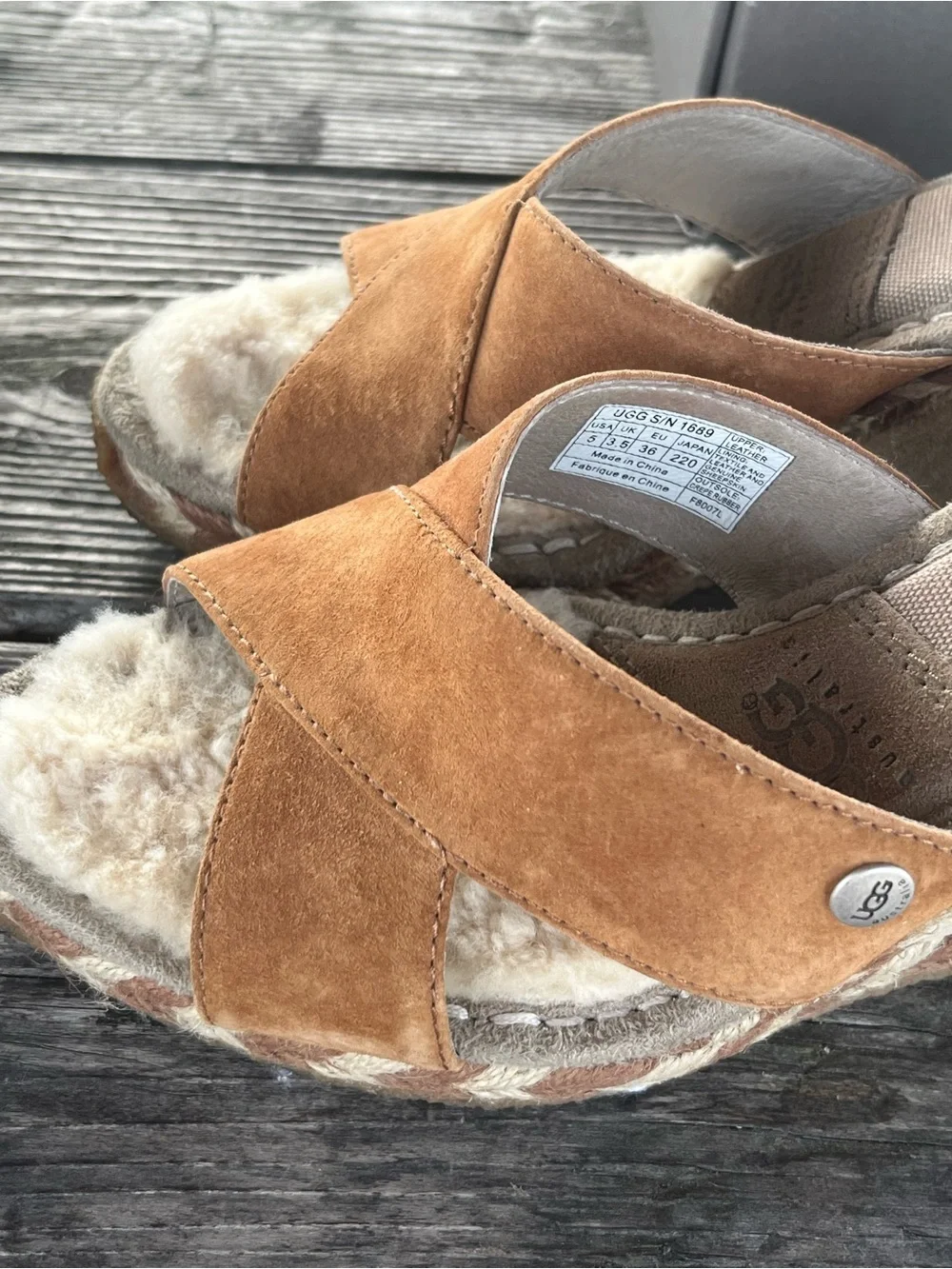 UGG chestnut suede
