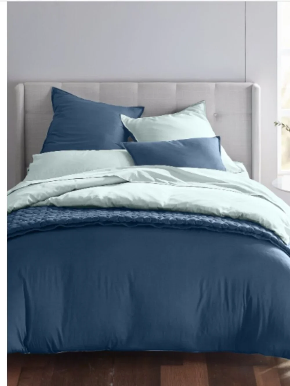 Oake Solid Reversible Cotton Tencel 3-Pc Comforter Set King Size
