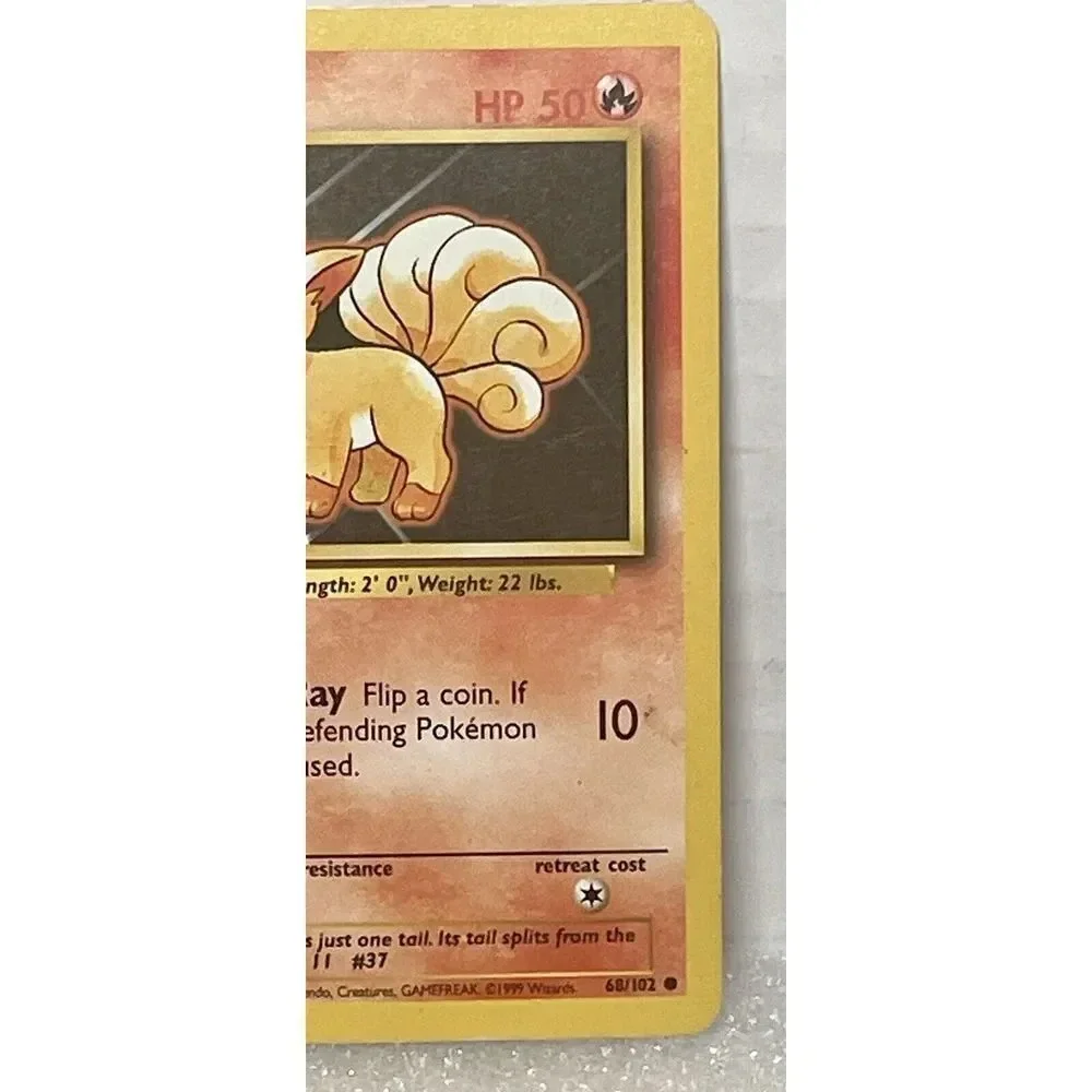 Vulpix 68/102 Base Set Unlimited Common Non‎ Halo 1999 WOTC Pokemon Card LP