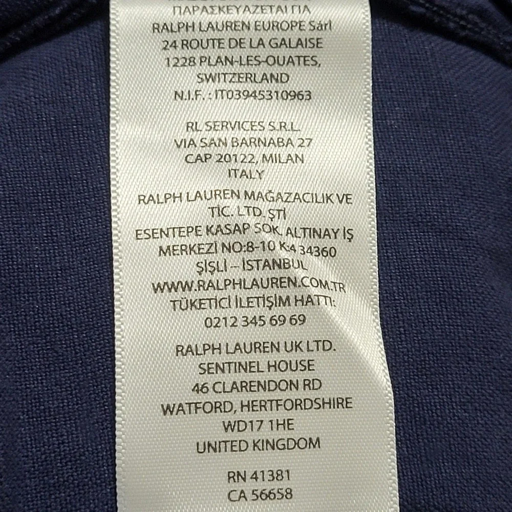 Polo Ralph Lauren 8-inch Straight Fit Linen-cotton Short Mens Navy Blue Size 34