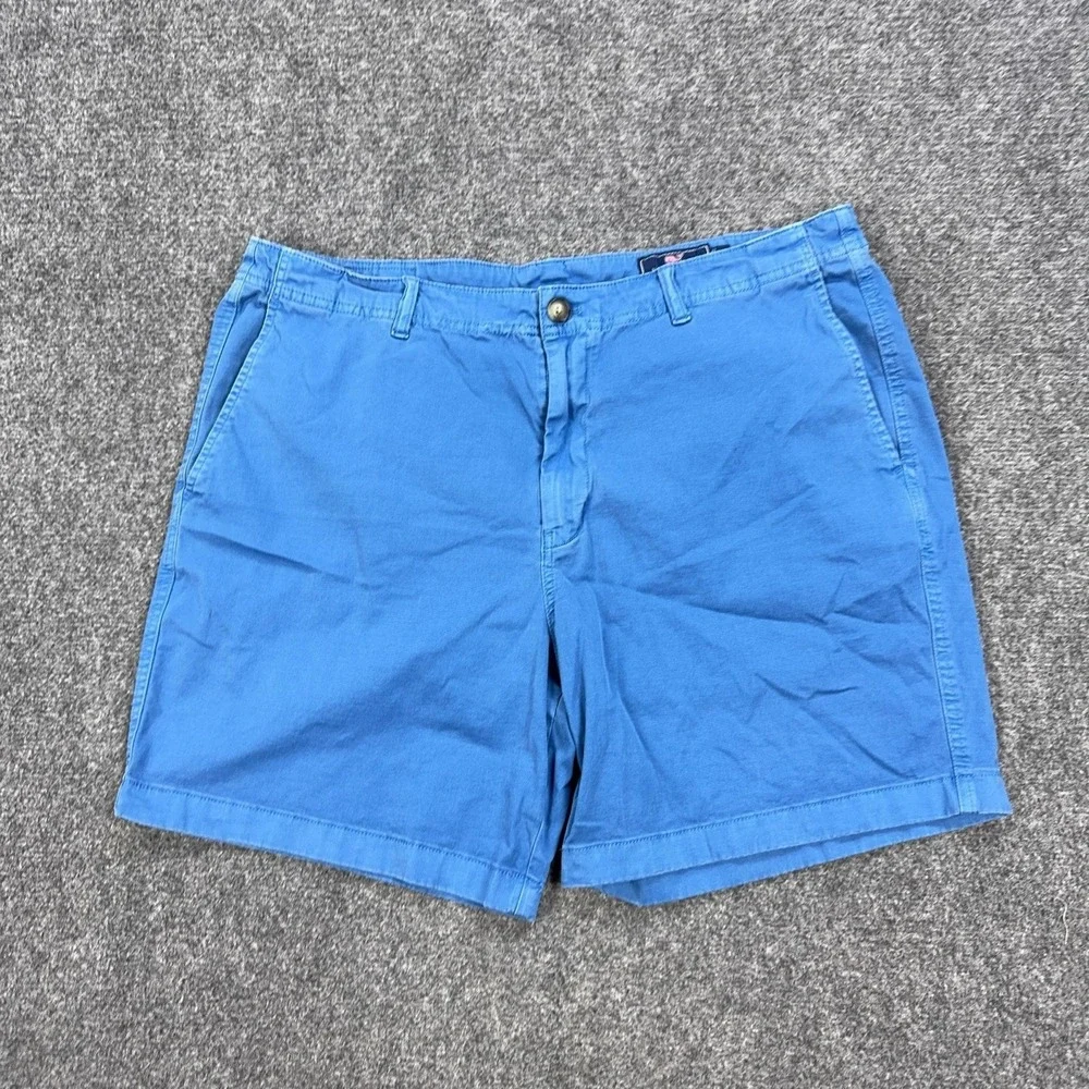 Vineyard Vines Shorts Mens 36 Blue Cotton Spandex Chino 9 Inseam Casual