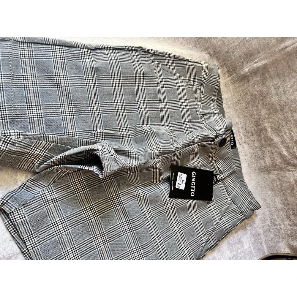 GINGTTO Mens Slim Fit Shorts Stretch Tapered Leg Skinny 5
