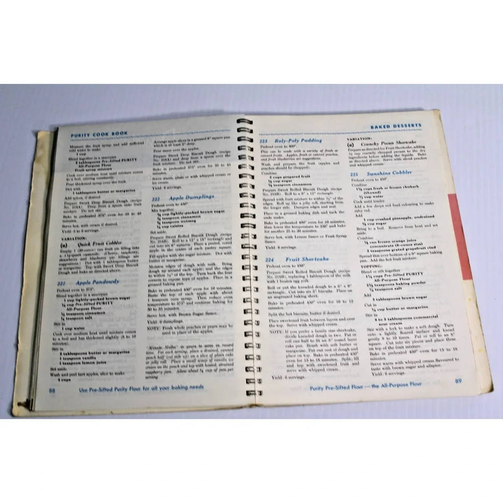 Vintage 1967 The All New Purity Cook Book Canadian Cooking Maple Leaf Mills