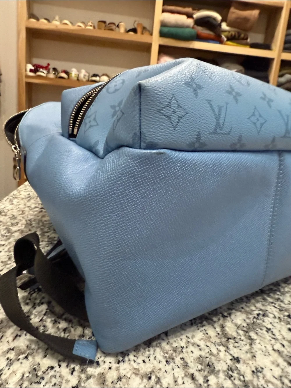 Louis Vuitton Taigarama PM Monogram Lagoon Blue Backpack