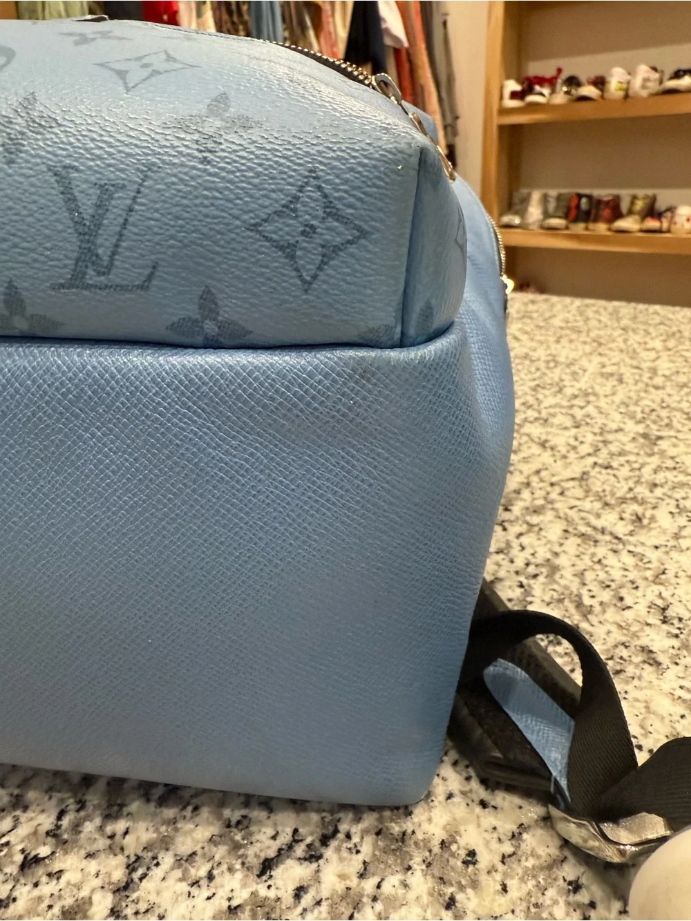 Louis Vuitton Taigarama PM Monogram Lagoon Blue Backpack