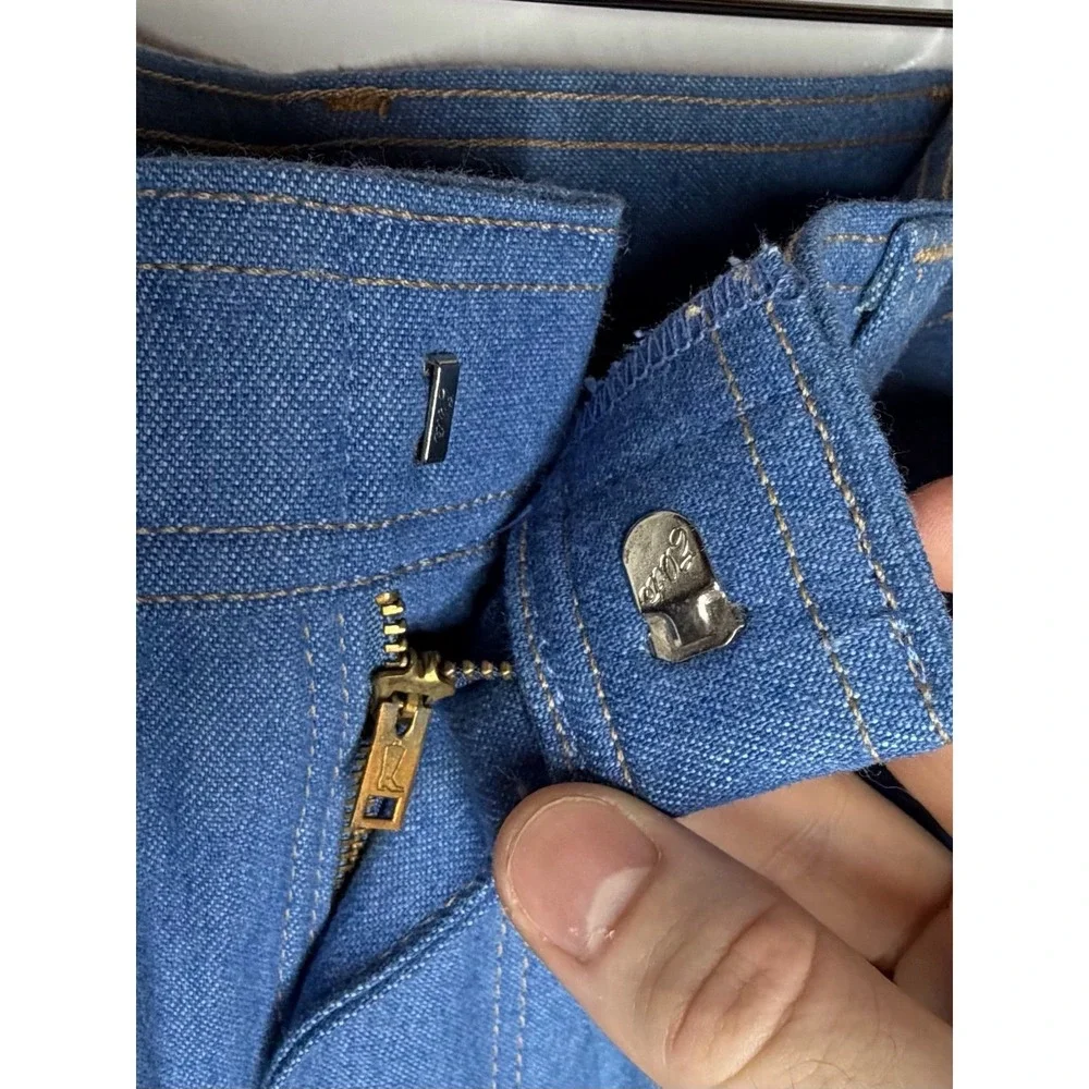 Vintage 70's Wrangler‎ Blue Denim Jeans Size Men's 34x30 NWOT Made In USA