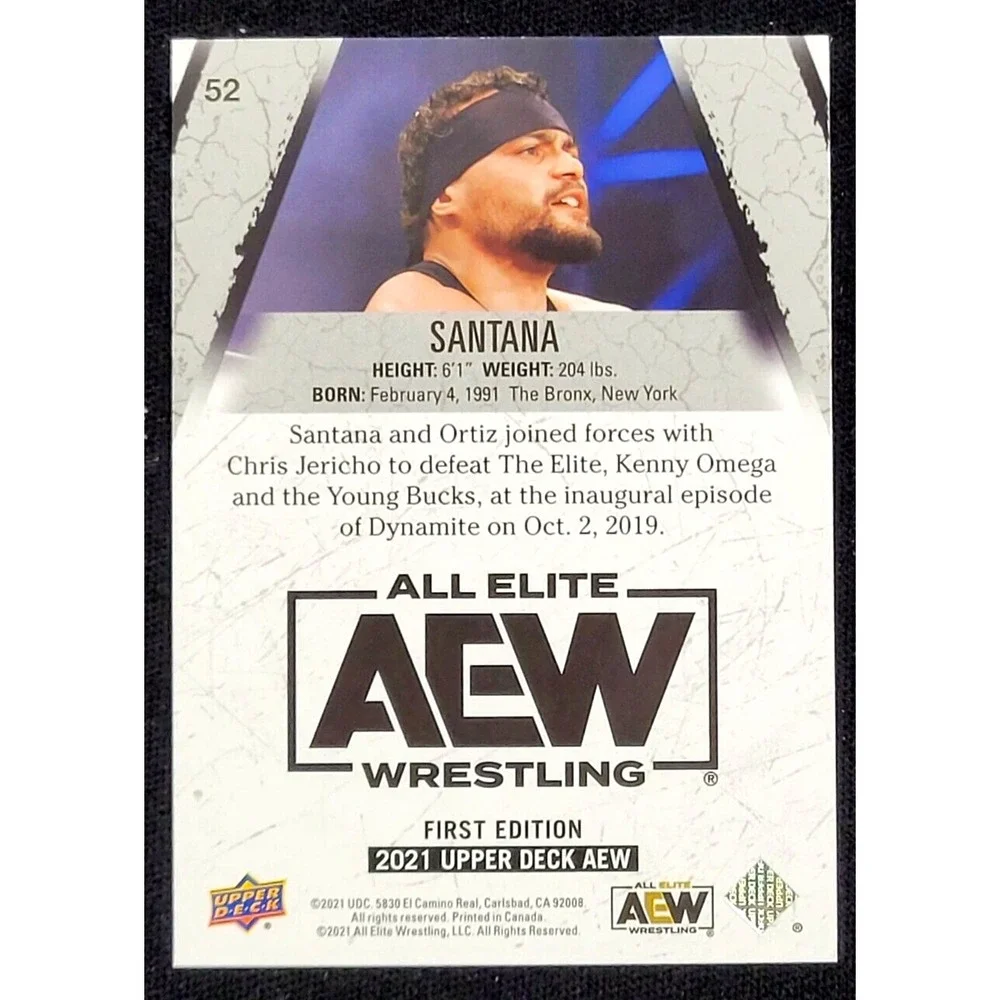 2021 UPPER DECK AEW - SANTANA -‎ PYRO SP