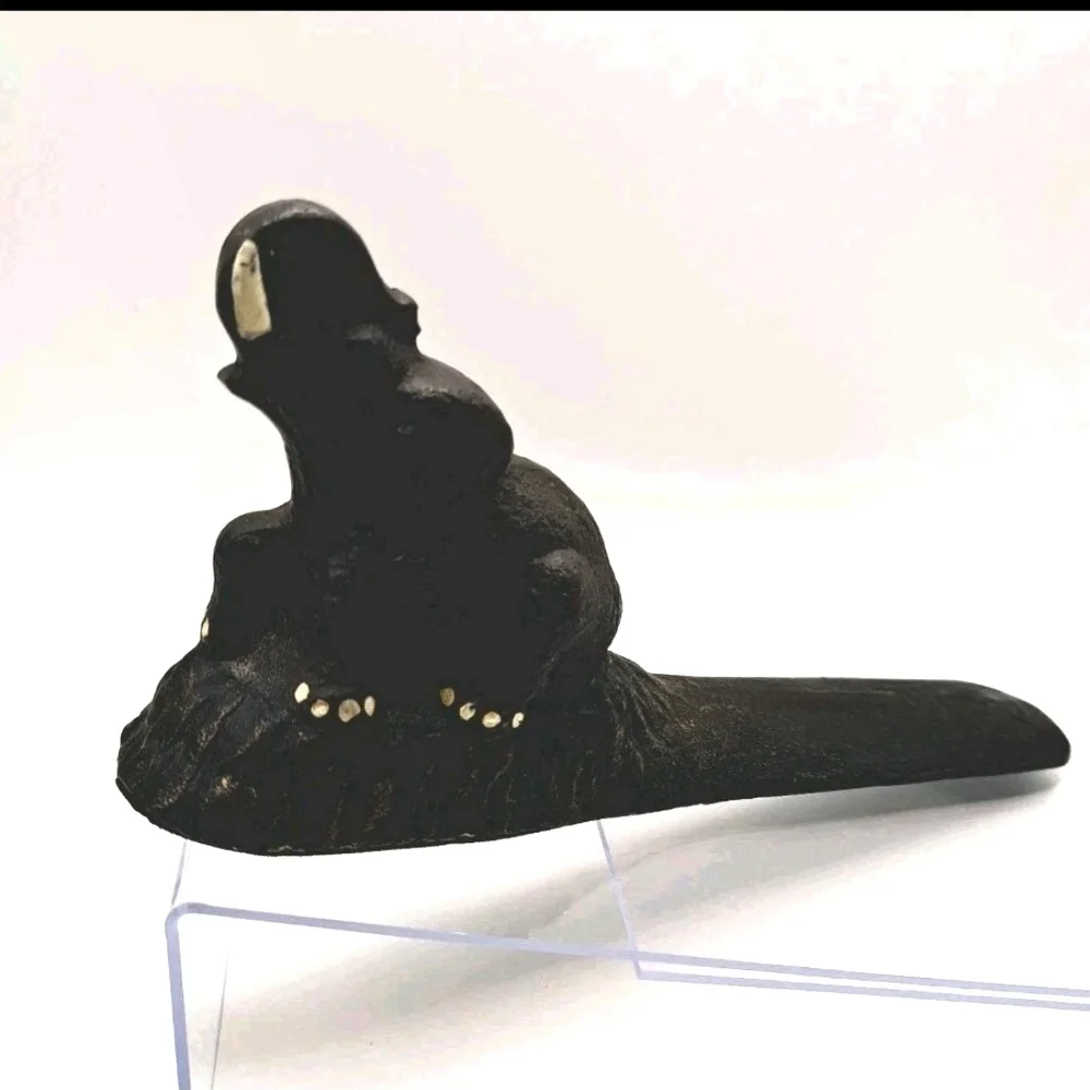 Elephant Design Black Door Stopper