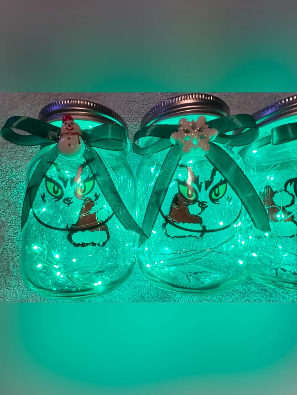 Handcrafted grinch inspired