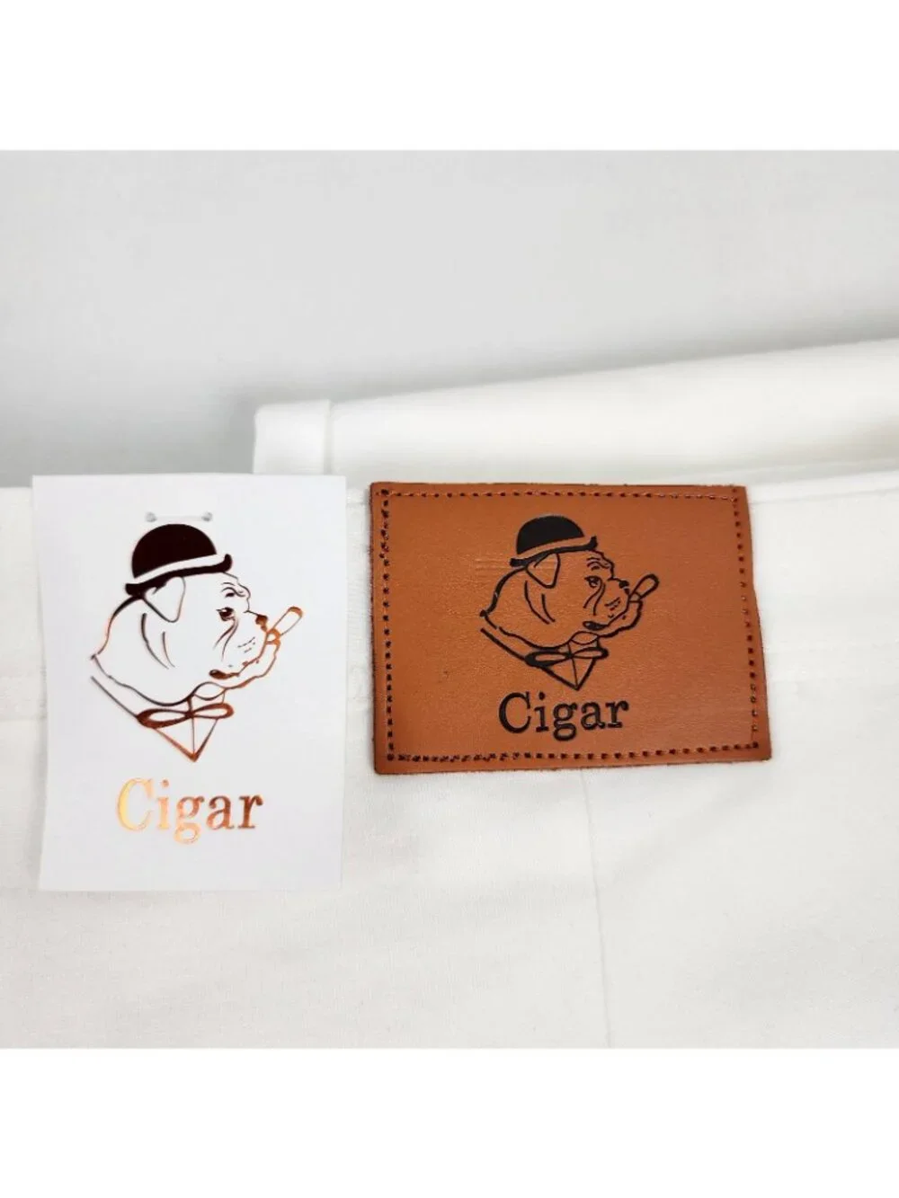 Cigar Couture Pants Mens 40 Cream Cigar Luxury Chino Stretch Trousers 40x32 NWT