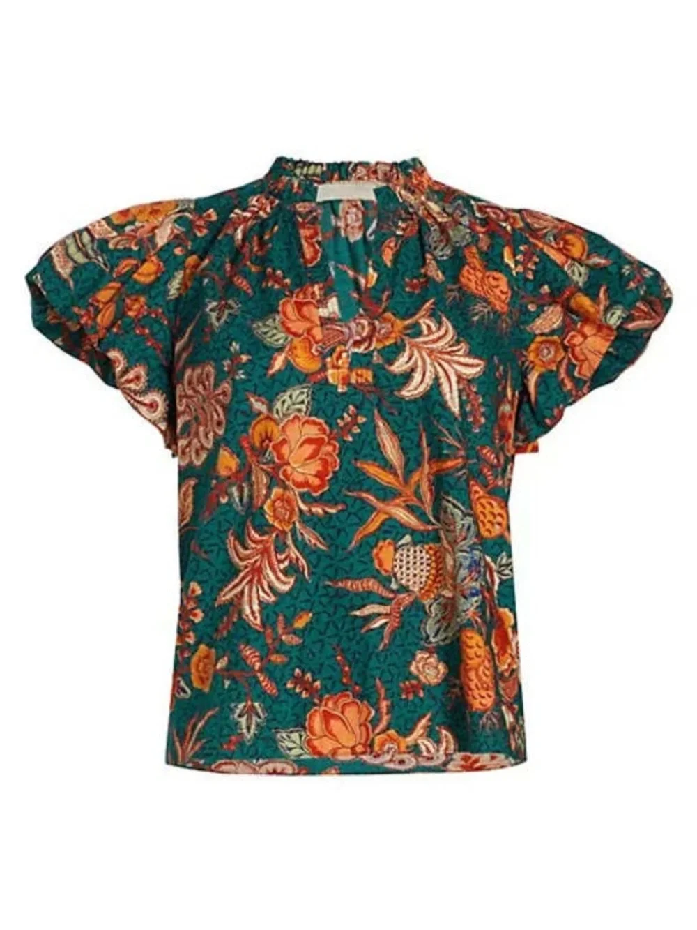 Ulla Johnson Women’s Evelyn Top Delphinium Print Size 2
