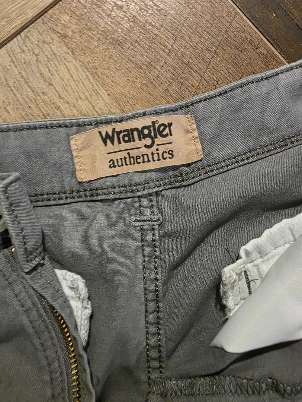 Wrangler Gray Cargo Shorts with Utility Pockets
