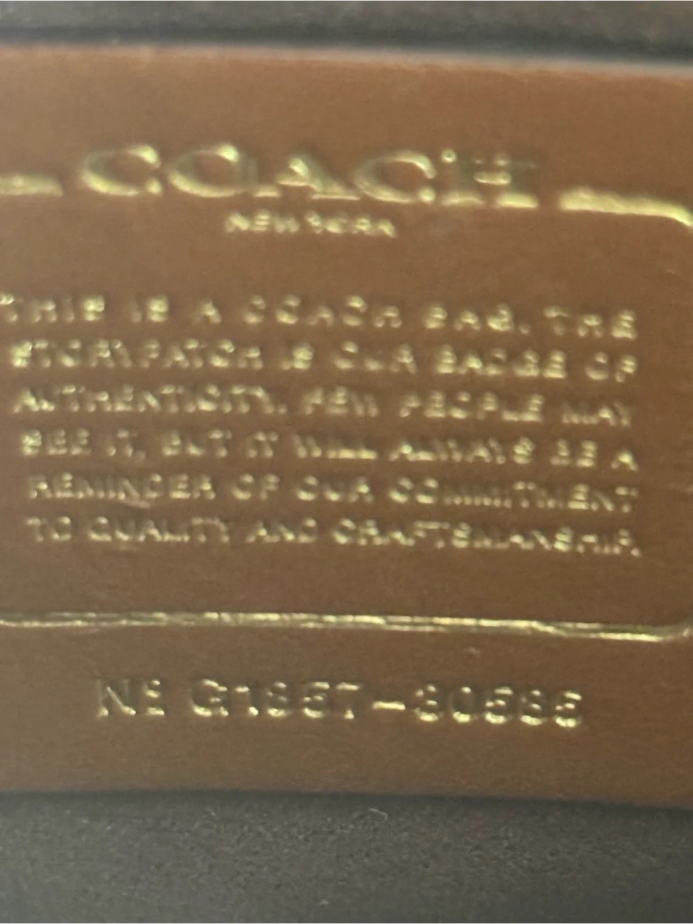 Coach shoulder bag