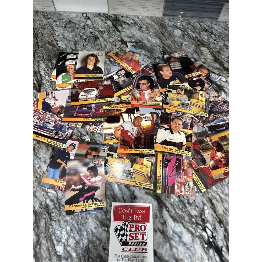 Lot Of 60 Vintage Pro Set 1992 NHRA Trading Cards