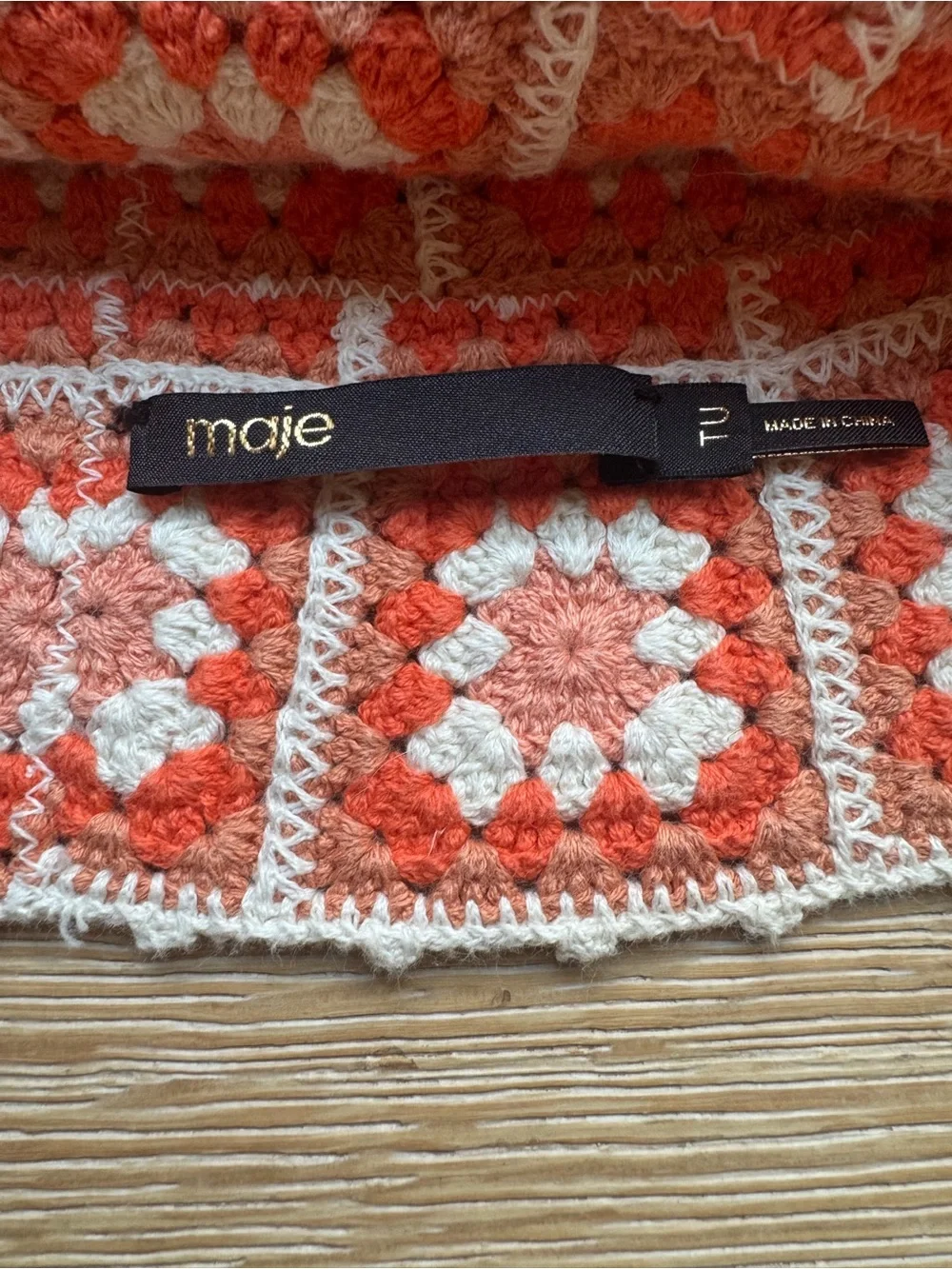 Maje crochet bucket