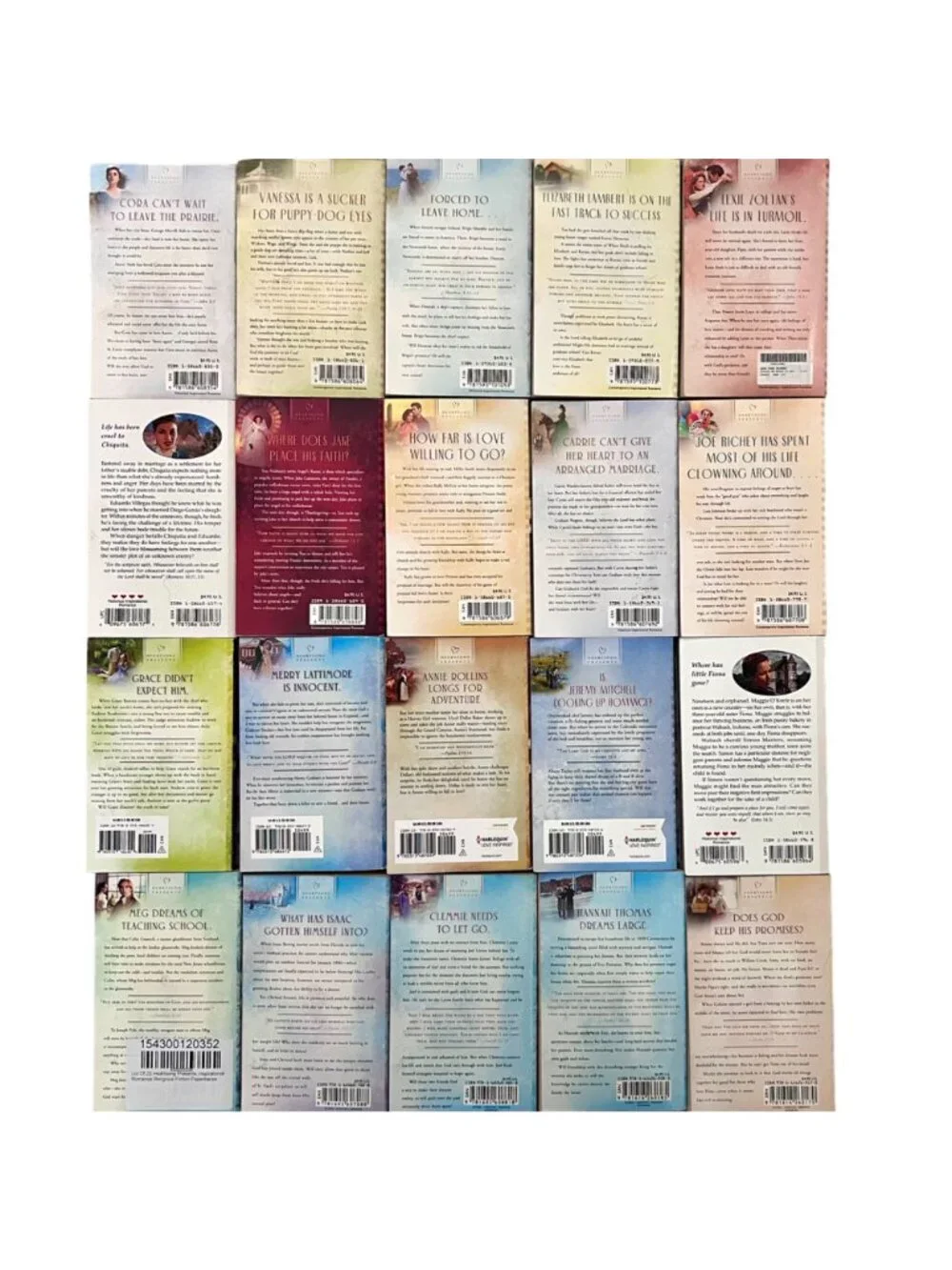 Heartsong Presents Lot of 20 Christian Romance Paperbacks Books