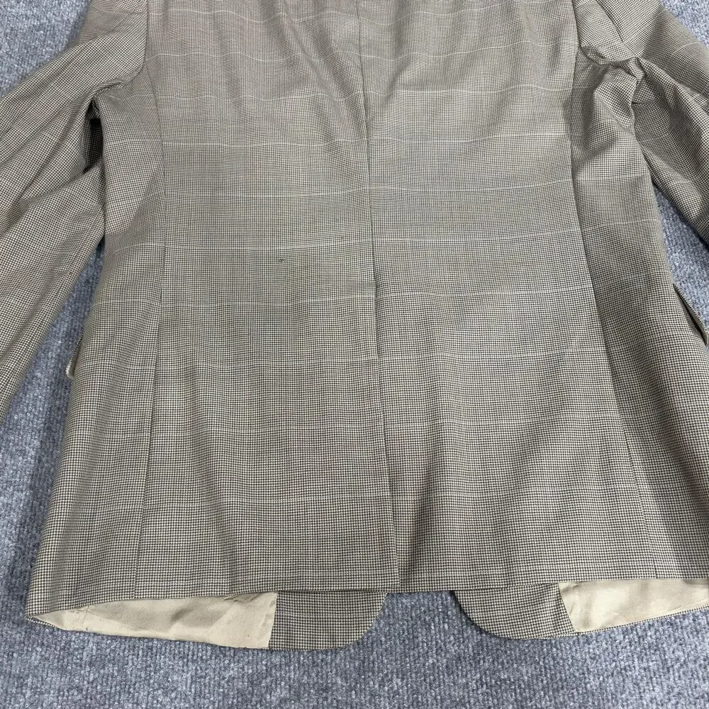 Vintage Tommy Hilfiger Blazer Mens 42R Houndstooth Sport Coat Jacket Union Made