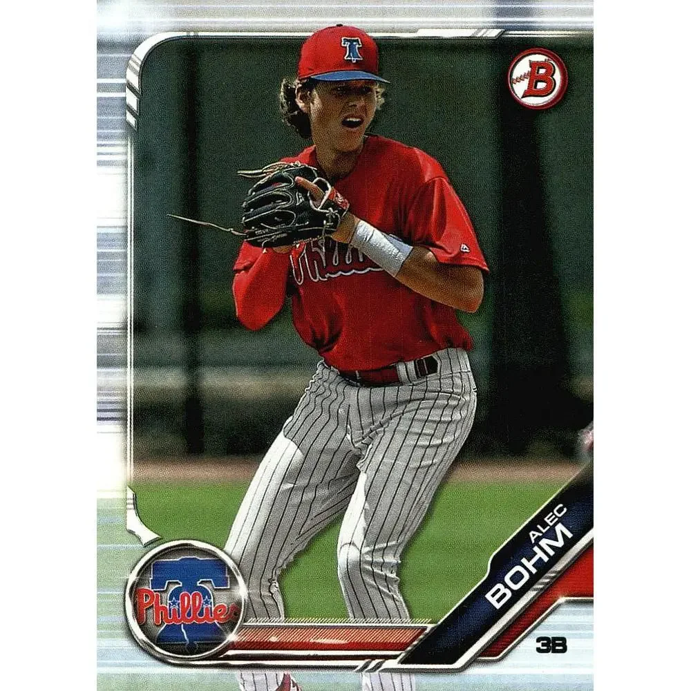 2019 Bowman Prospects Alec Bohm #BP-2 Philadelphia Phillies