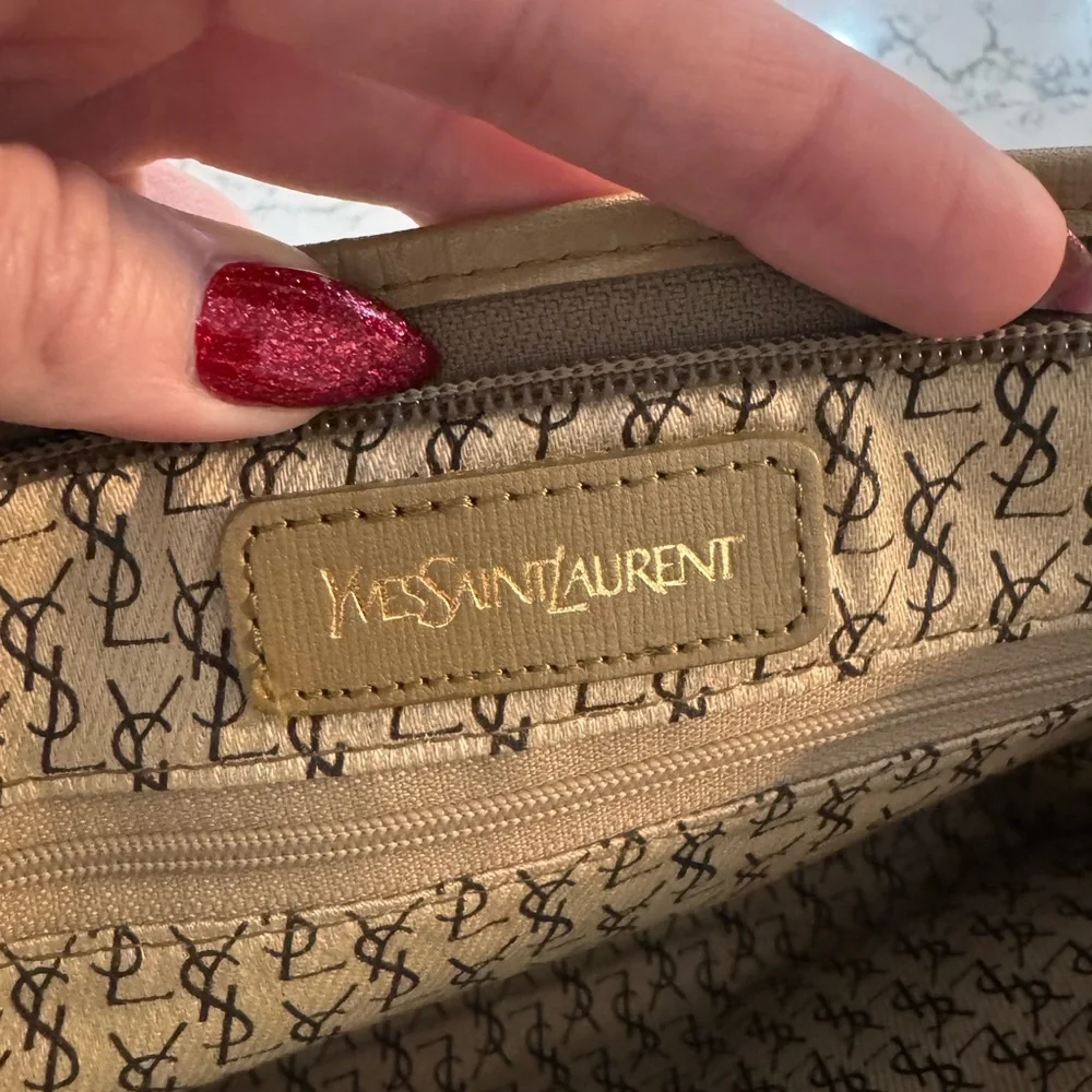 Authentic YSL vintage clutch with COA