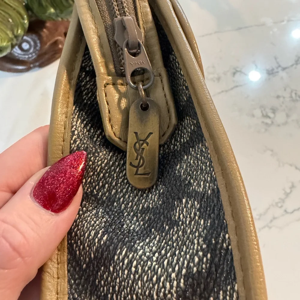 Authentic YSL vintage clutch with COA