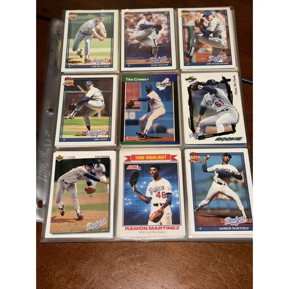 Lot 135+ Los Angeles LA Dodgers Baseball Cards Eddie Murray Pedro Ramon Martinez
