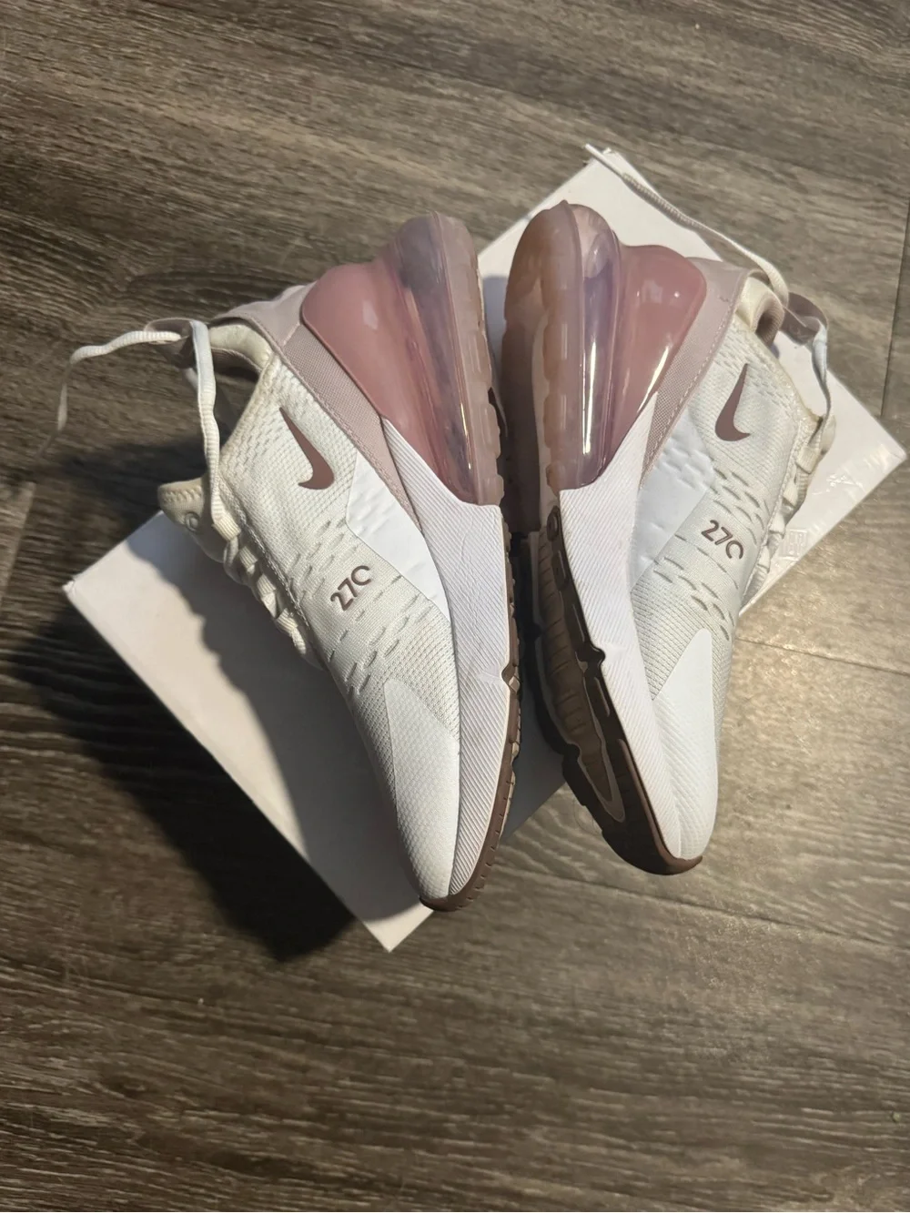 Women's Nike Air Max 270 White/Platinum Violet (AH6789 120)