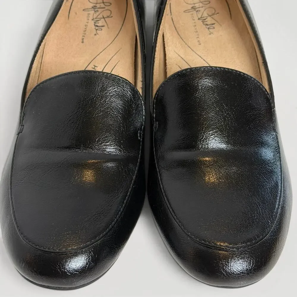 LifeStride Trixie Loafer Pumps Sz 7M Black 2