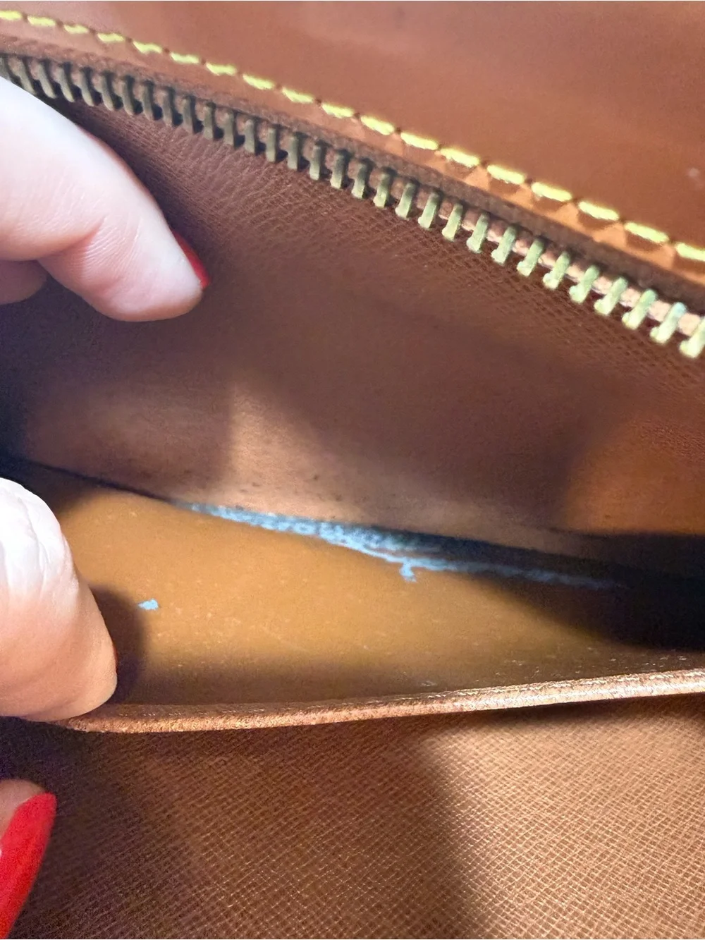 Louis Vuitton Cognac Epi Leather Clutch