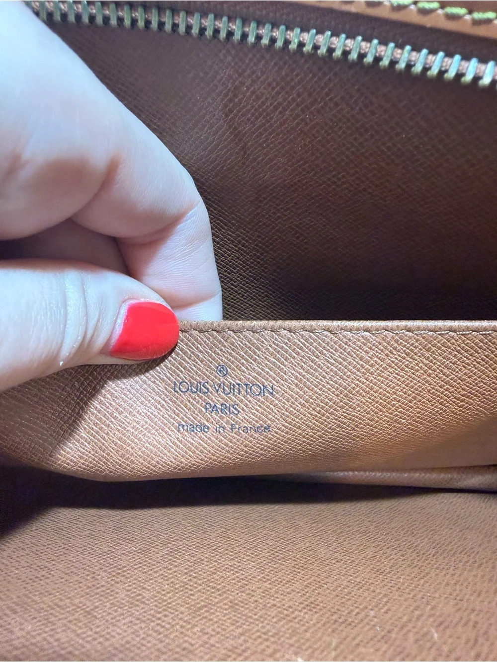 Louis Vuitton Cognac Epi Leather Clutch