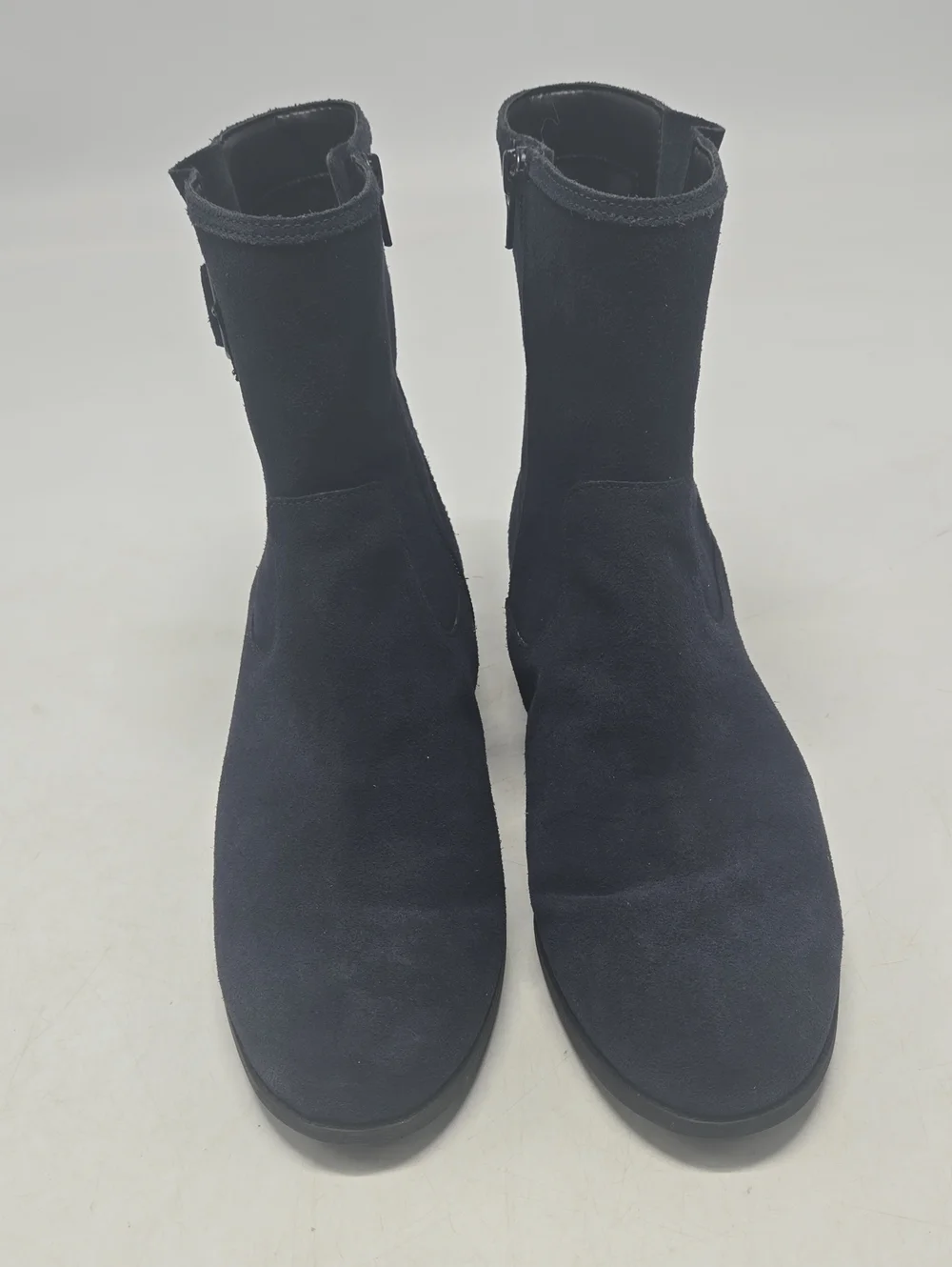 Vionic Jill Blue Suede Leather Moto Ankle Boot 11