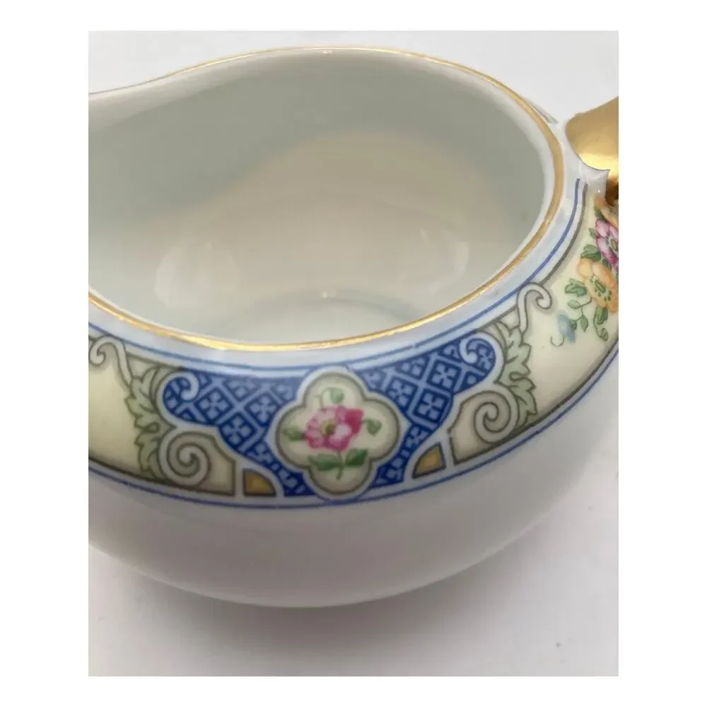 VTG Bohemia Ceramic Works Cecil Pattern Porcelain Creamer Pitcher Czechoslovakia