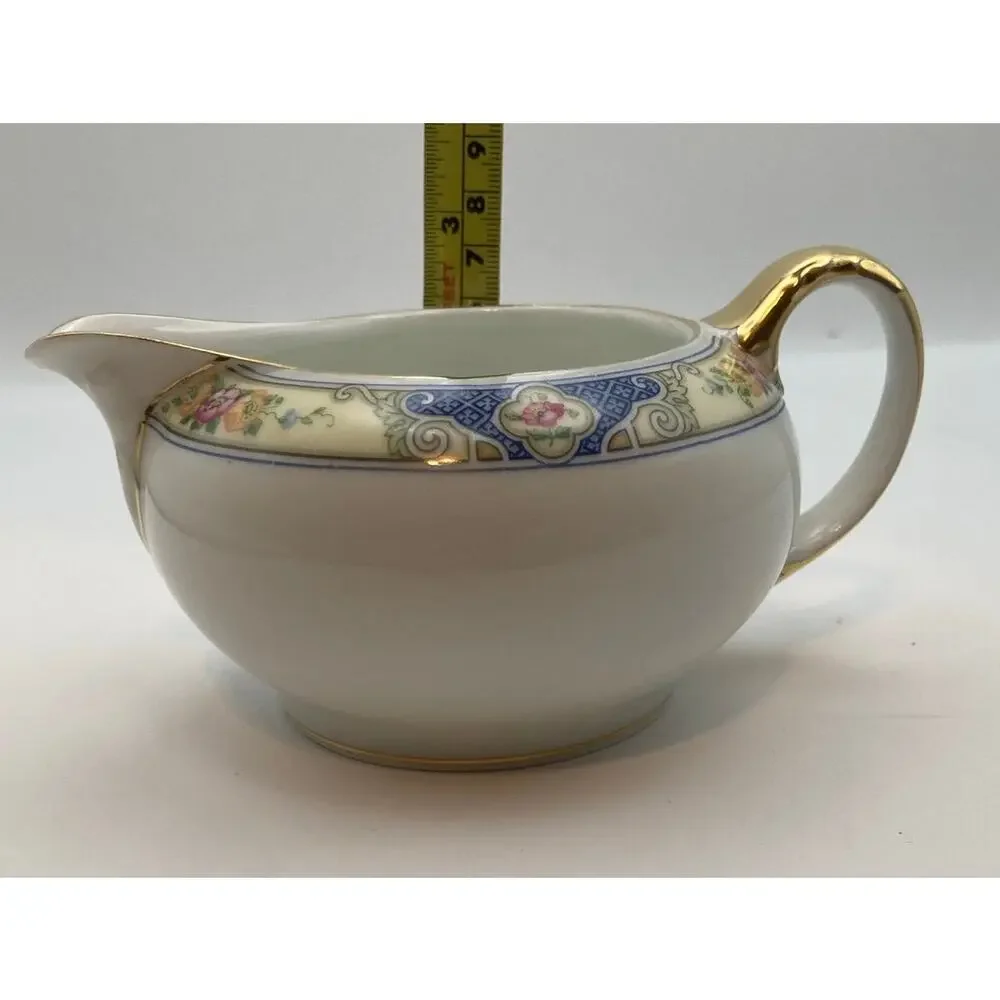 VTG Bohemia Ceramic Works Cecil Pattern Porcelain Creamer Pitcher Czechoslovakia