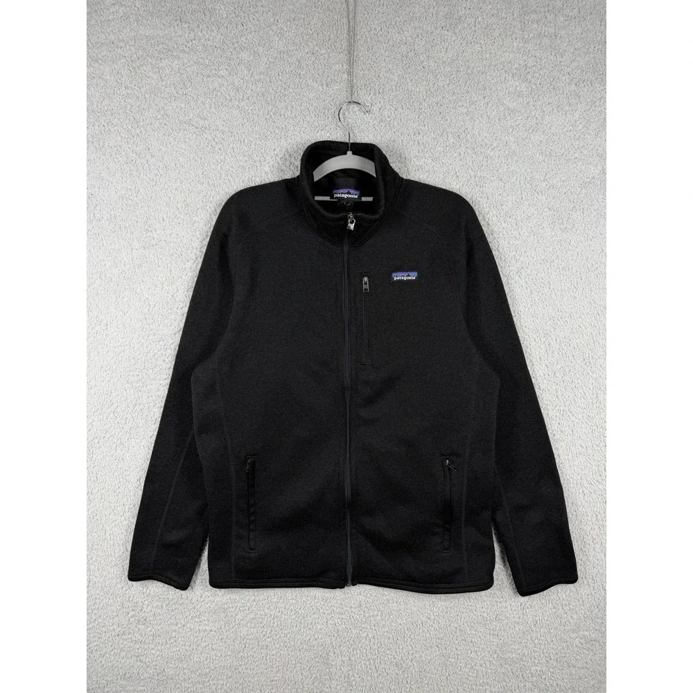 Patagonia Better Sweater Jacket Mens Size L Black Full Zip Fleece Coat 25528