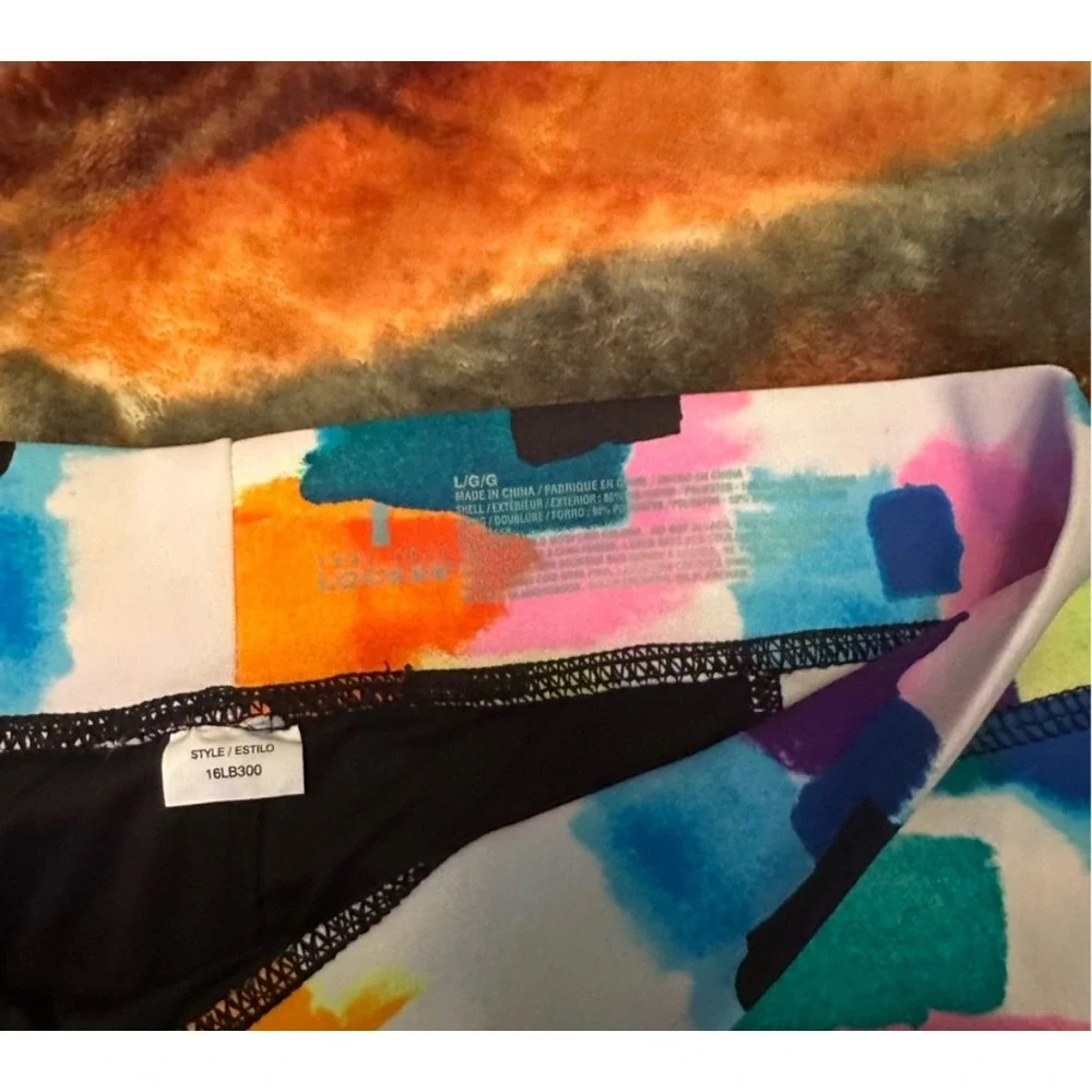 Anne Cole Locker - Color Block Swim Shorts with Pockets - Size: Large
