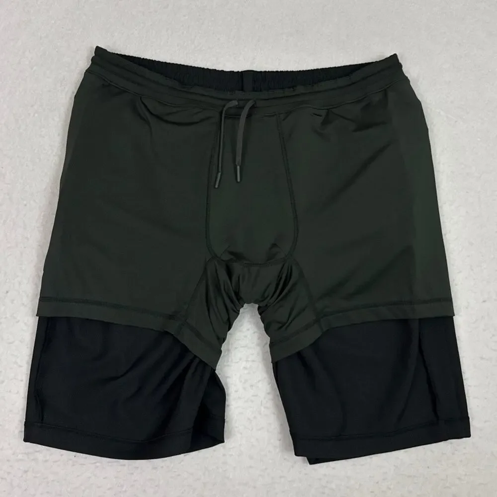 Birddogs Men’s XL Black 9 Inch Lined Performance Gym Golf Shorts