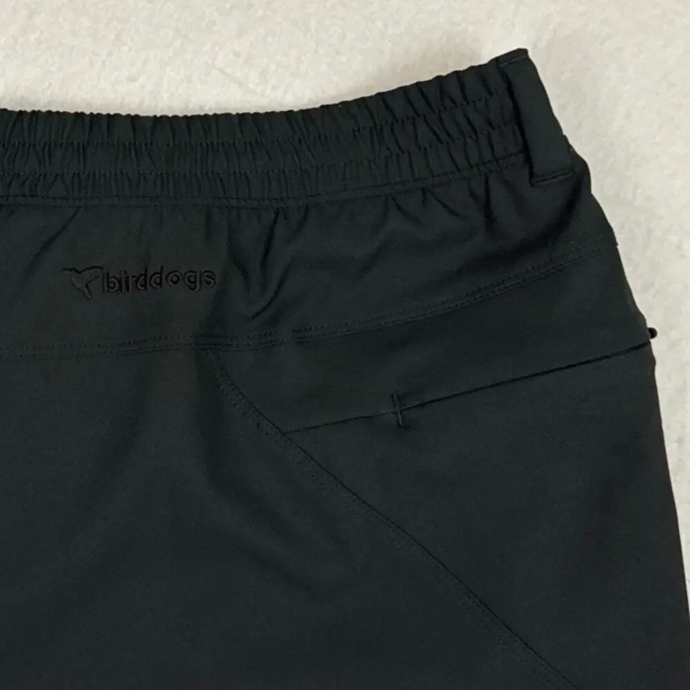Birddogs Men’s XL Black 9 Inch Lined Performance Gym Golf Shorts