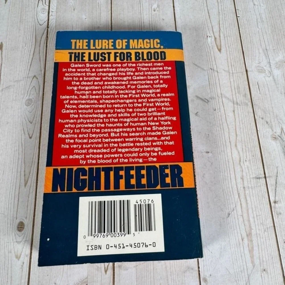 Nightfeeder Reeves-Stevens 1991 First Printing Dark Fantasy ROC Paperback