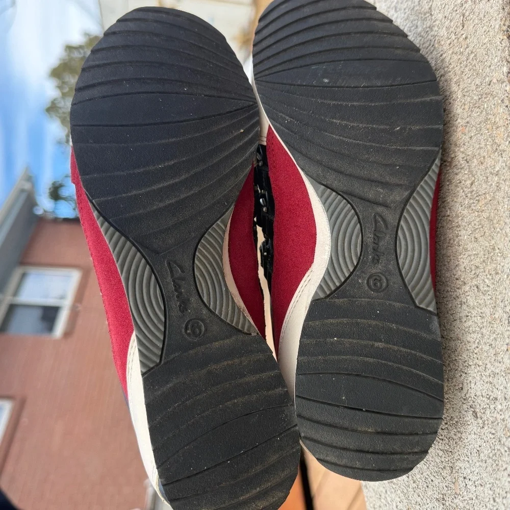 Clarks Vintage 3 Velcro Strap Leather Shoes