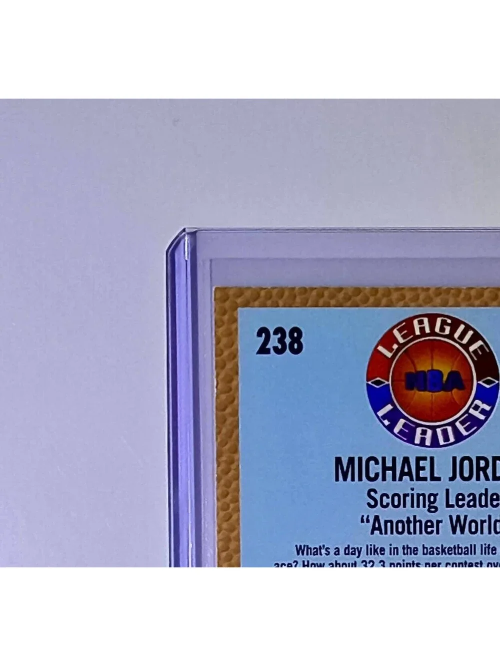 Michael Jordan 1992-93 Fleer League Leader #238 Basketball Card Chicago Bulls