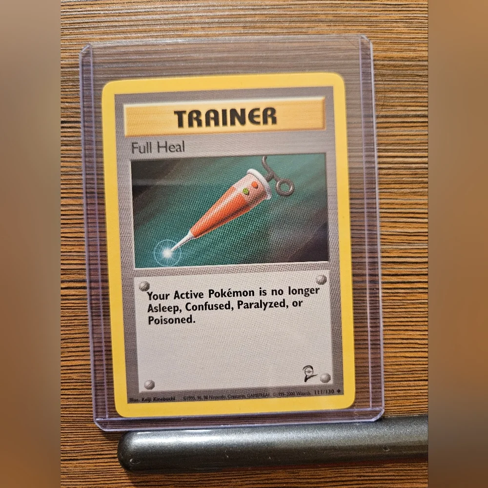 Pokemon Trainer Card - Full Heal 111/130 Base Set 2
