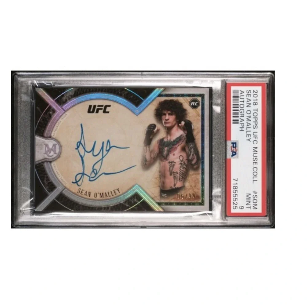 2018 Topps Museum Collection Suga Sean O'Malley Rookie Auto On Card /99 PSA 9