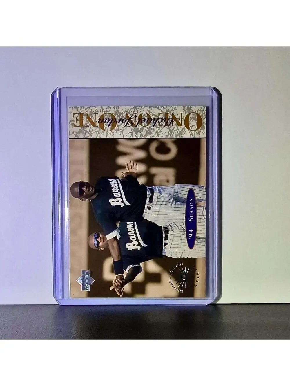 Michael Jordan 1995 Upper Deck Minors One on One #7 Card Chicago Bulls